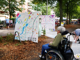 ZusammenLeben, Malen in der Gruppe